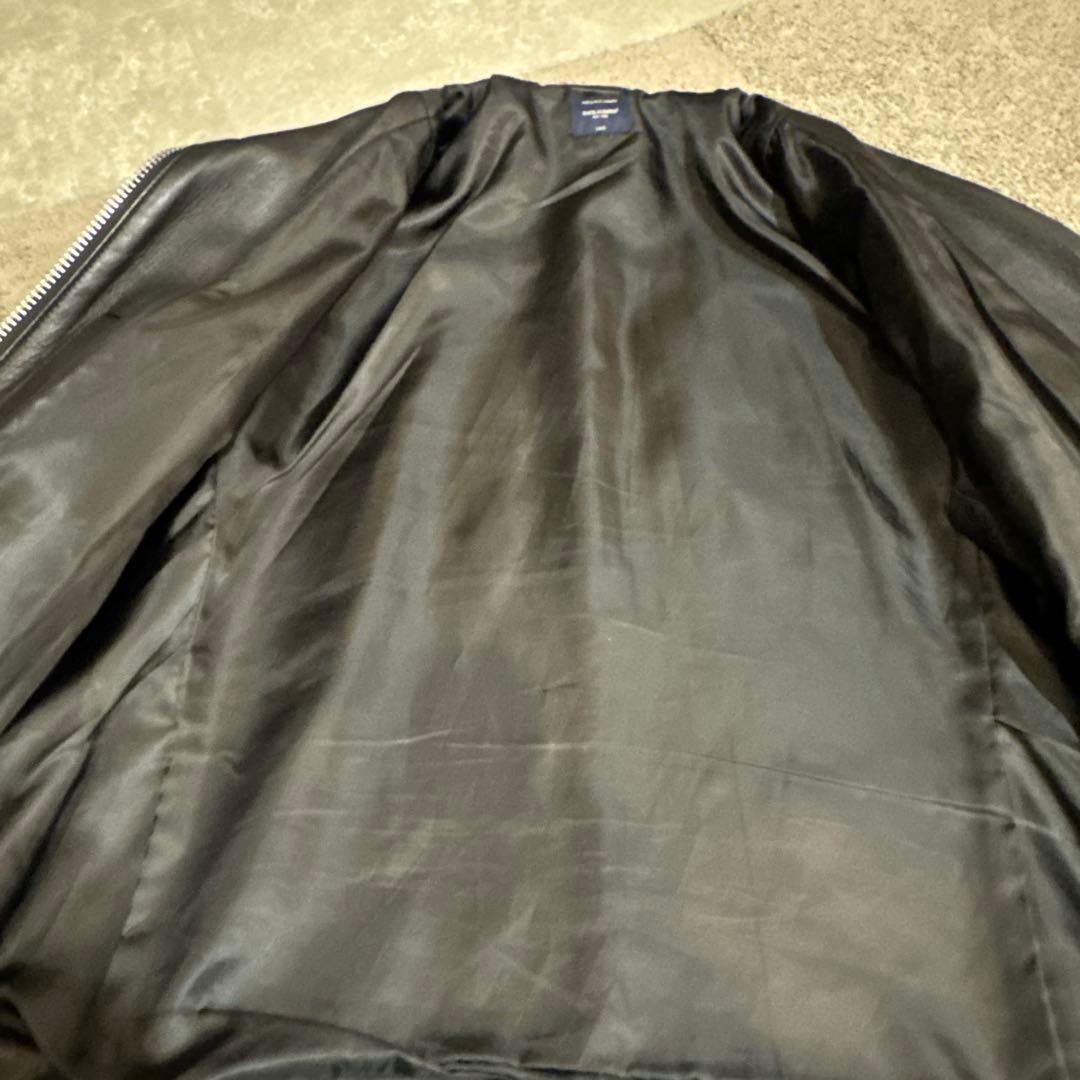 BACK NUMBER ブラックレザージャケット L