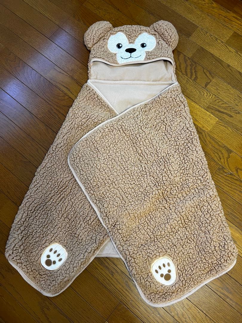上海ディズニー ポンチョ もこもこブランケット ダッフィー シェリーメイ