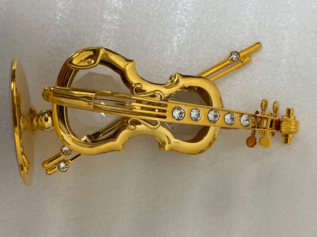 3-2673 スワロフスキー　ミニチュアハイヒール・楽器5点セット