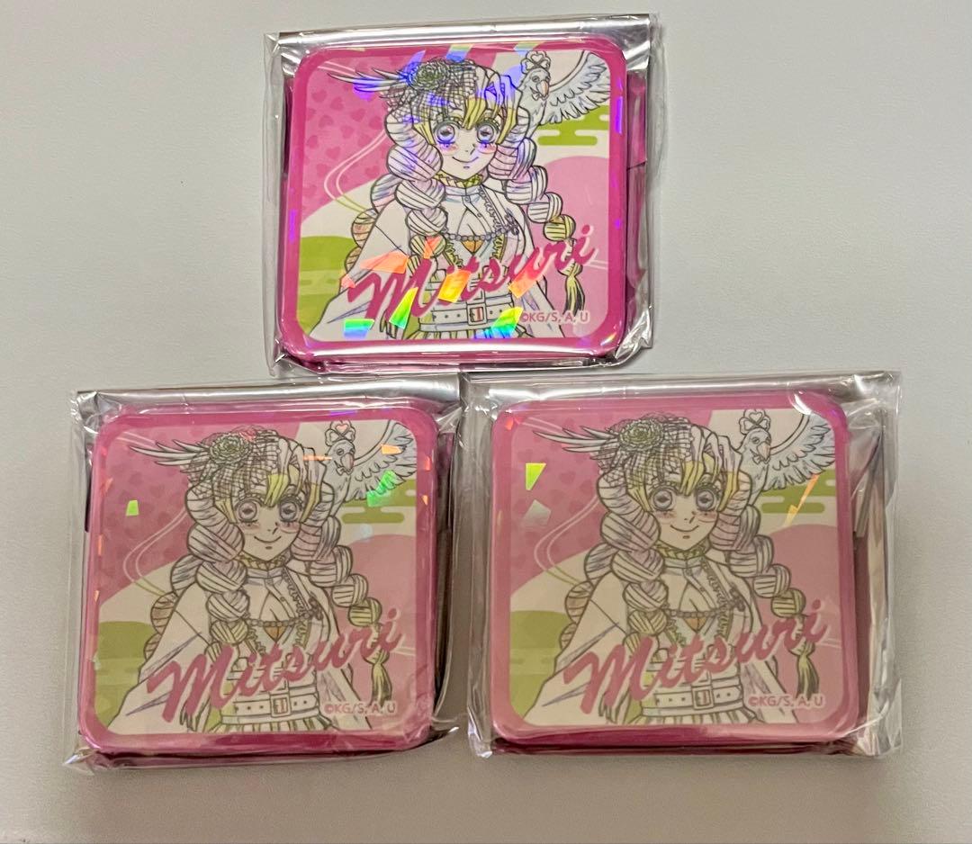 鬼滅の刃 奏 スクエア グリッター缶バッジ 甘露寺蜜璃 炭治郎 禰豆子 善逸