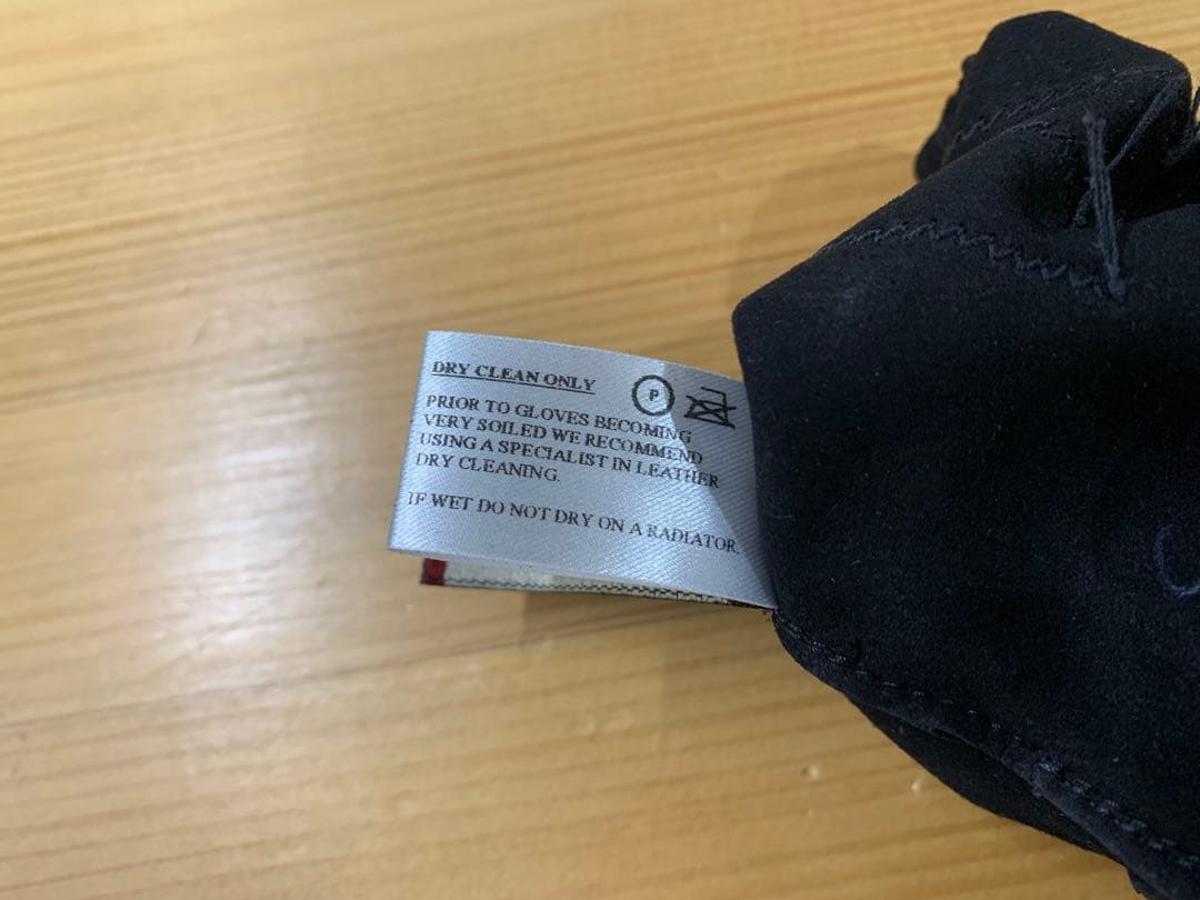 美品 デンツ ヘアシープ グローブ Fleming 15-1007 黒 Sサイズ