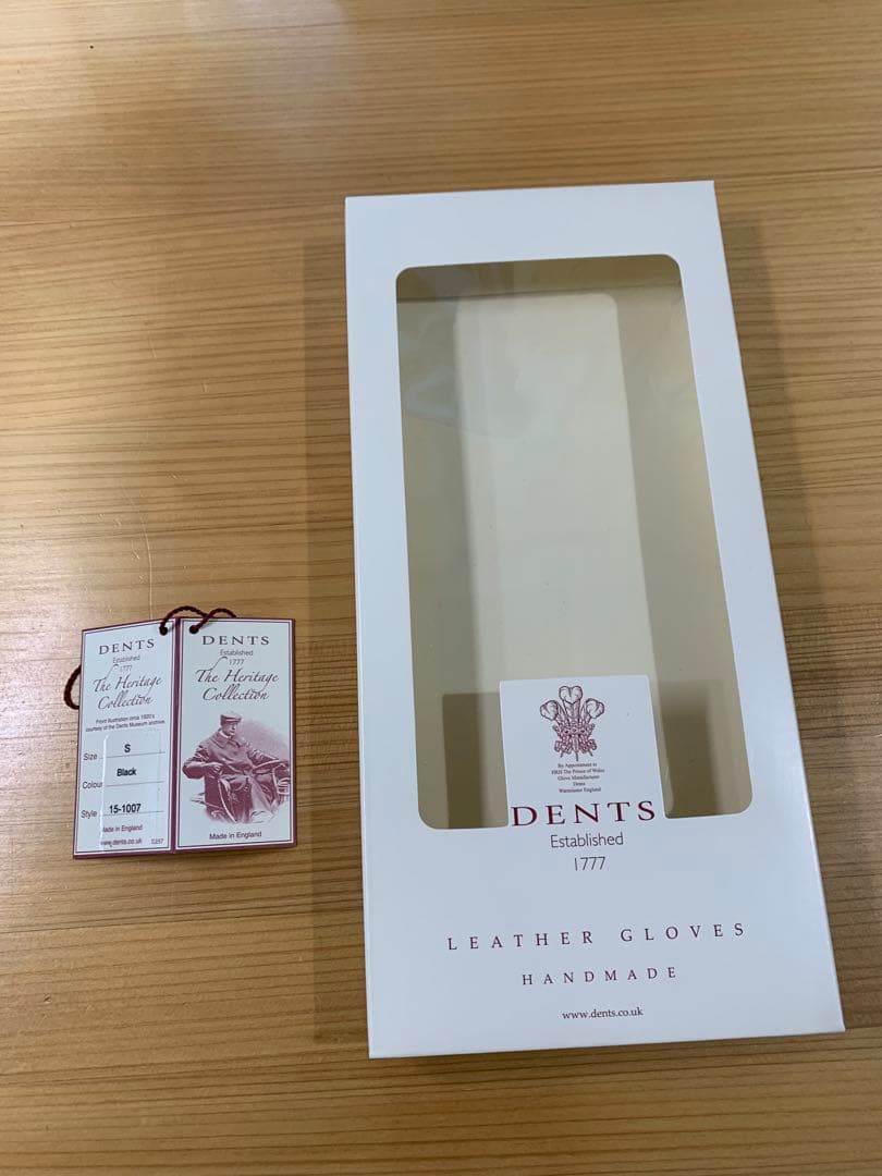 美品 デンツ ヘアシープ グローブ Fleming 15-1007 黒 Sサイズ