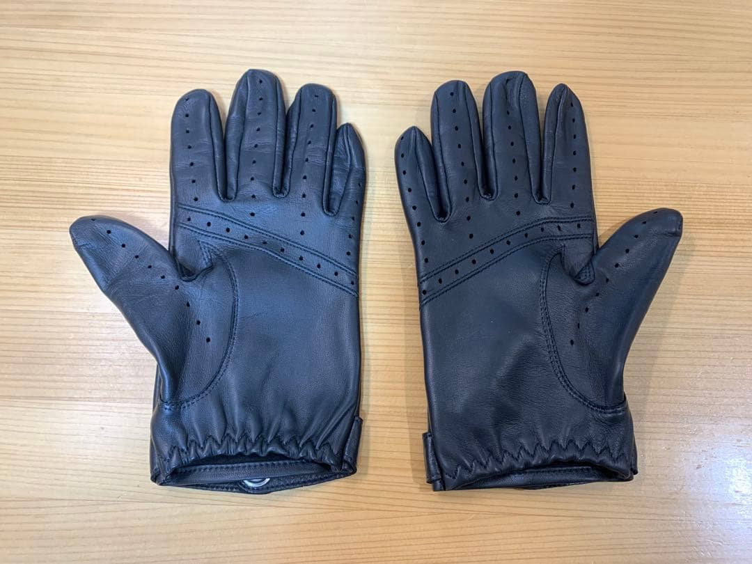 美品 デンツ ヘアシープ グローブ Fleming 15-1007 黒 Sサイズ