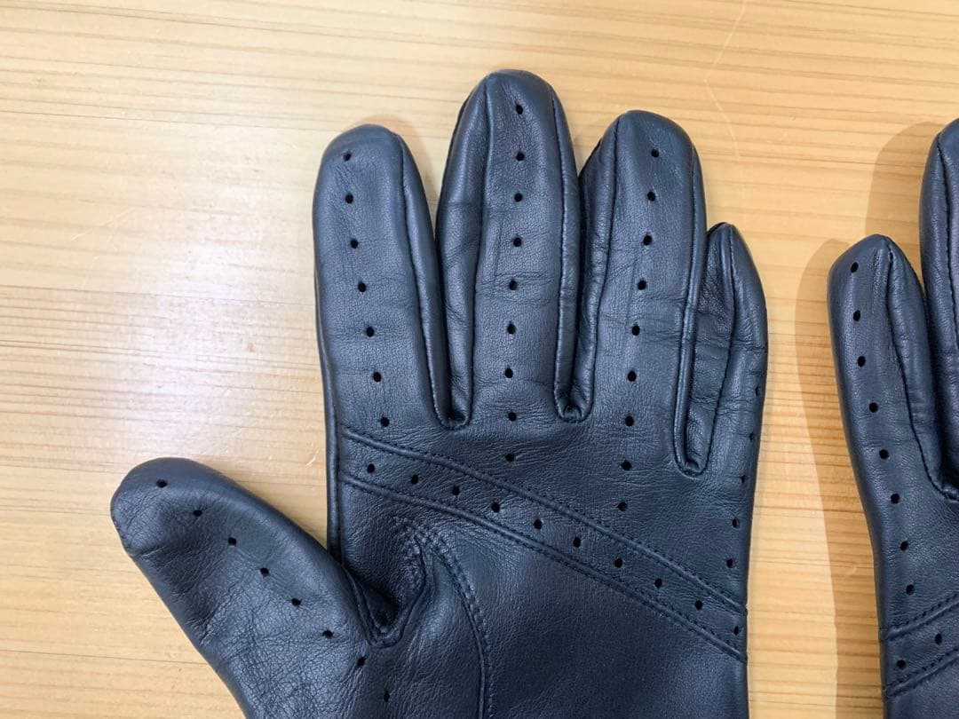 美品 デンツ ヘアシープ グローブ Fleming 15-1007 黒 Sサイズ