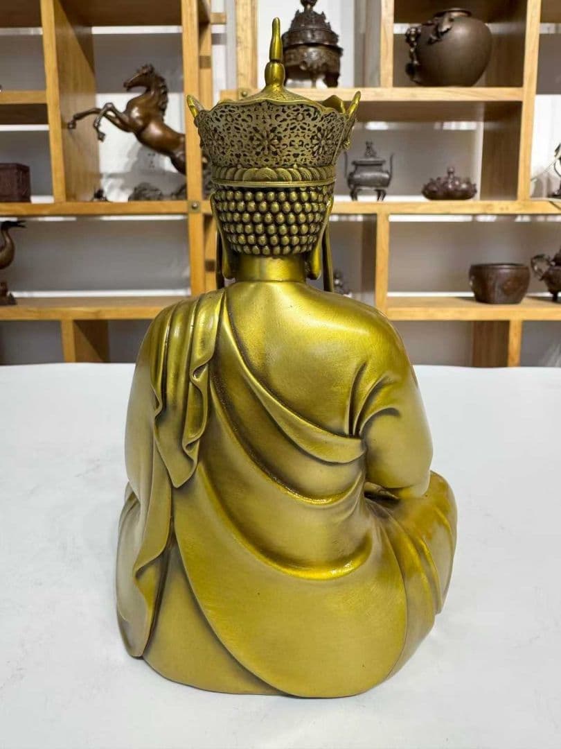 地蔵 菩薩 観音 銅製 仏像 彫刻 置物 開運 風水