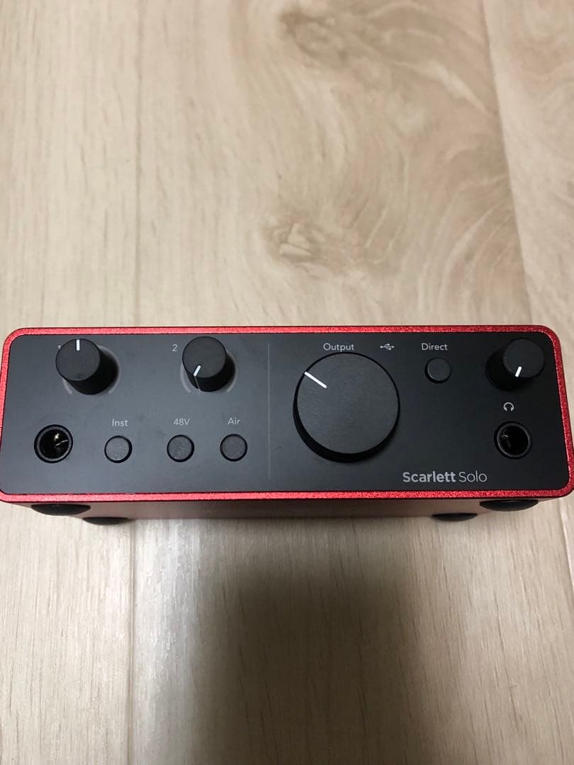 Focusrite Scarlett SoloGen4オーディオインターフェイス