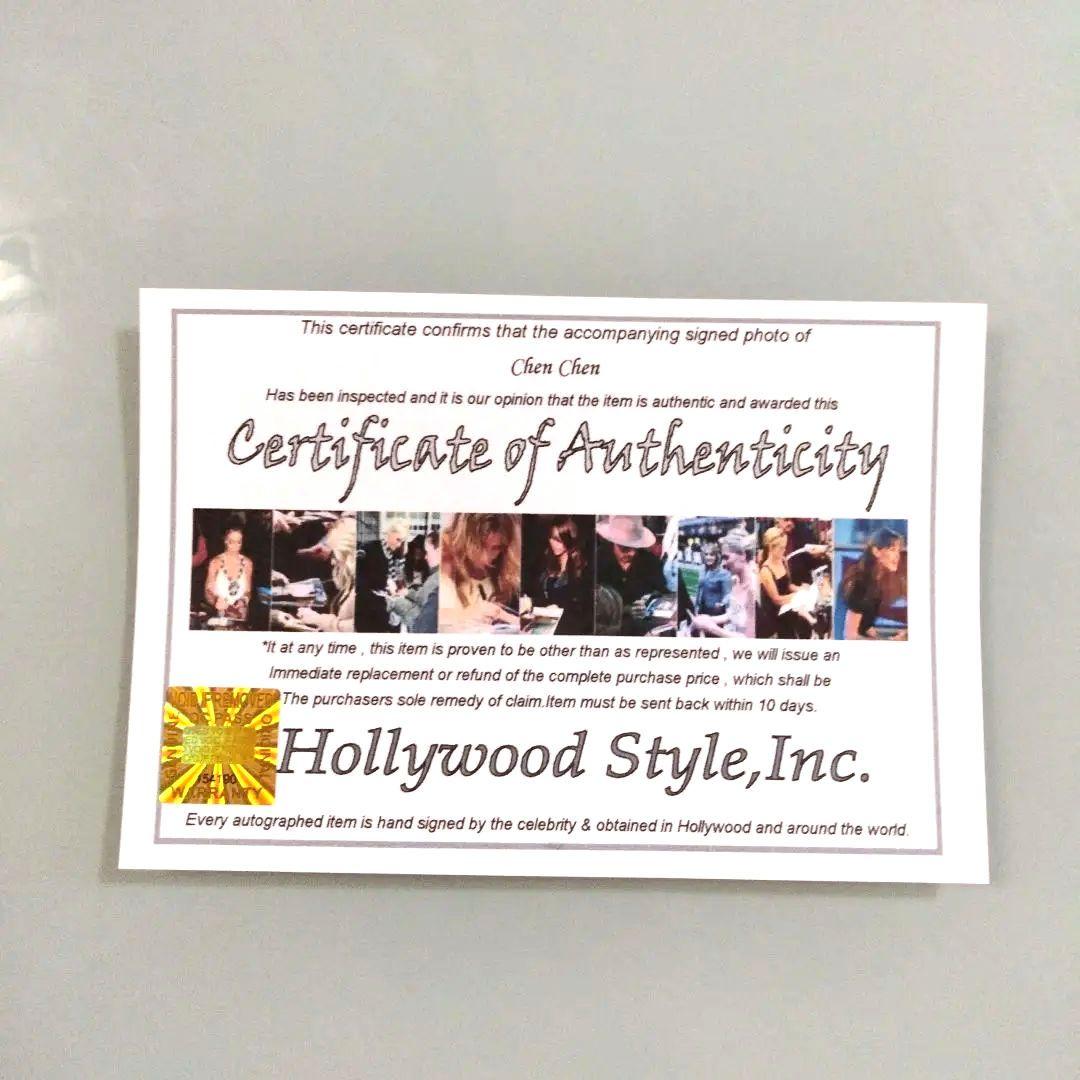 セール中…チェン・チェン直筆サイン入り2Lサイズ写真…