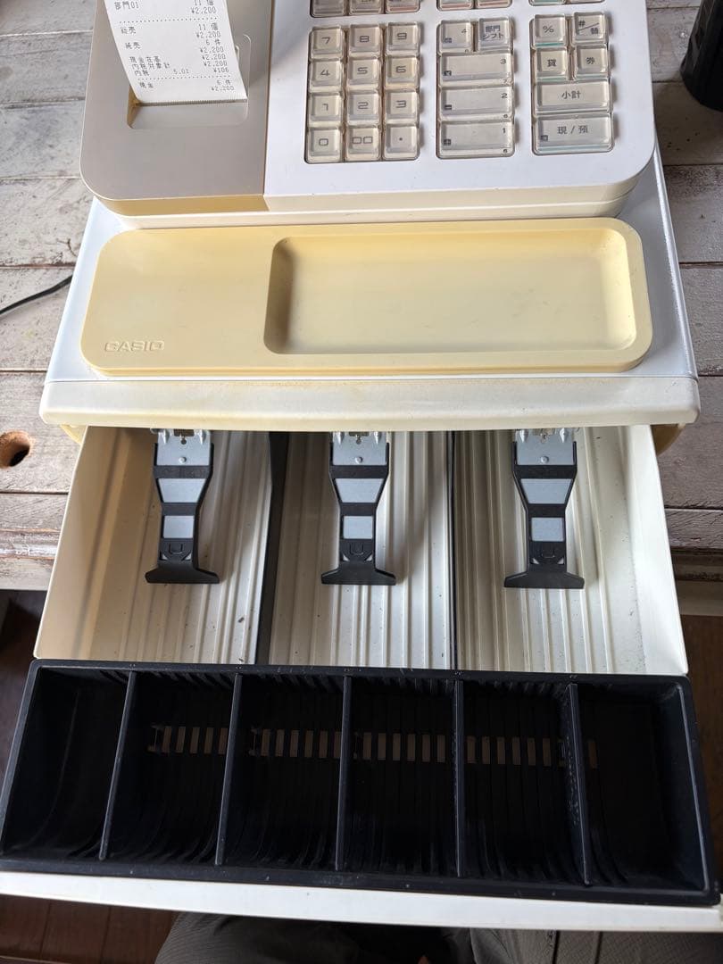 の*ぞ様 CASIO SE-S10 ホワイト レジスター　レシート20巻付き