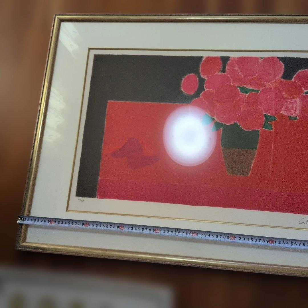 Cattelan 花瓶の花 リトグラフ