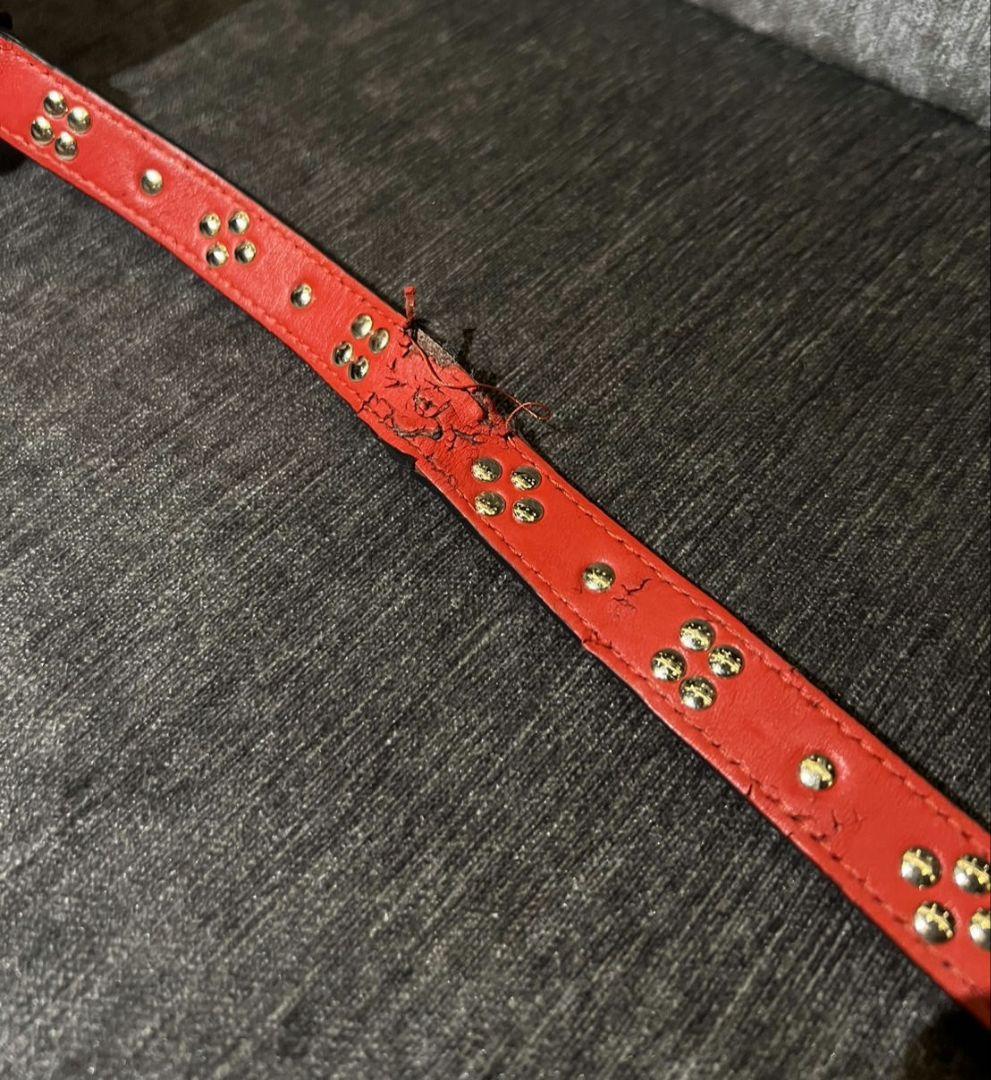 クリスチャンルブタン　犬用首輪　ジャンク