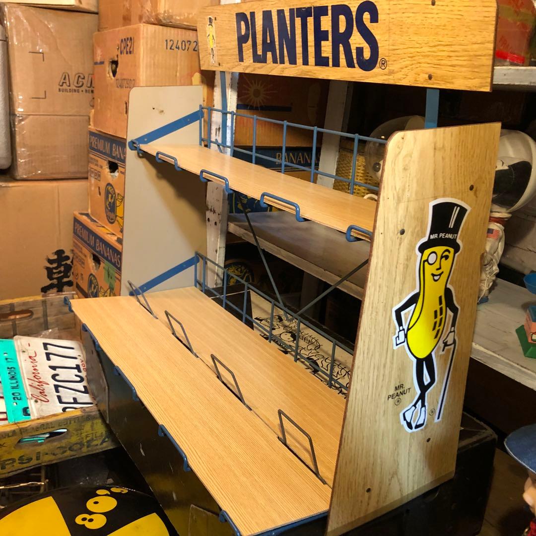 1970s PLANTERS Mr.ピーナッツ　ディスプレイラック　ビンテージ