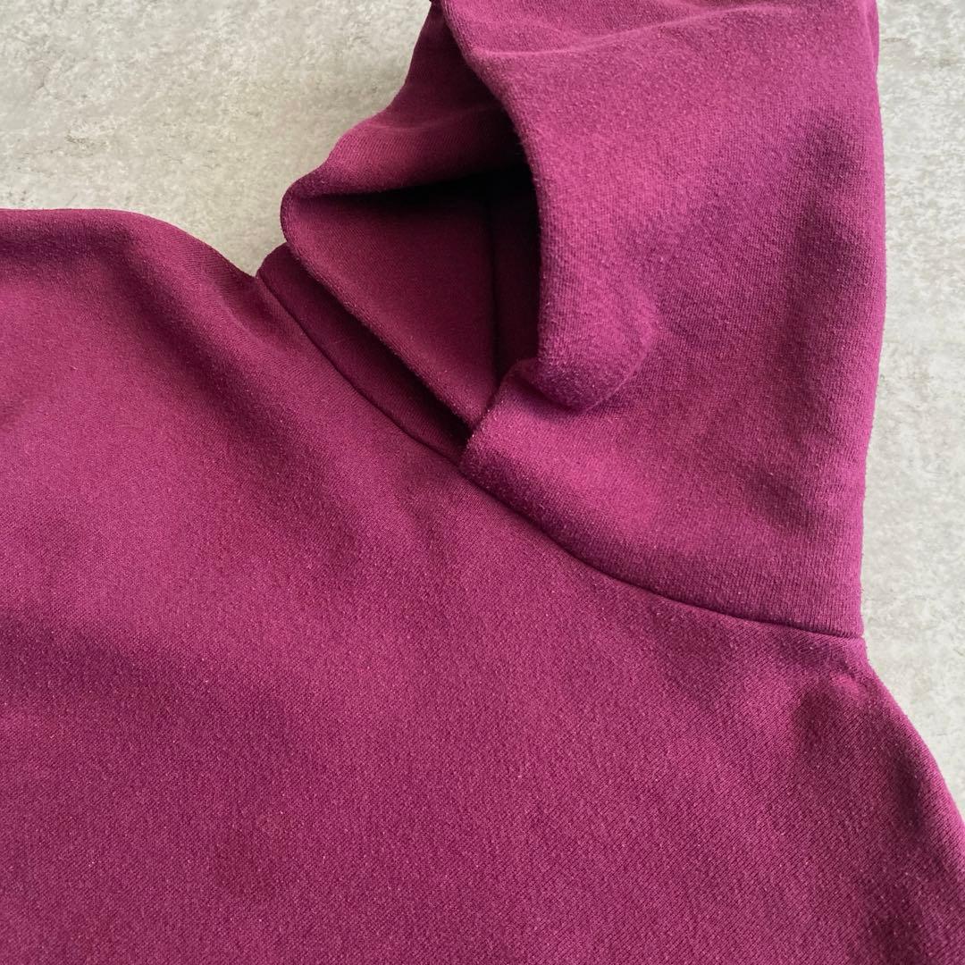 レアカラー 90s ラッセル 無地 パーカー USA製 グレープ XL