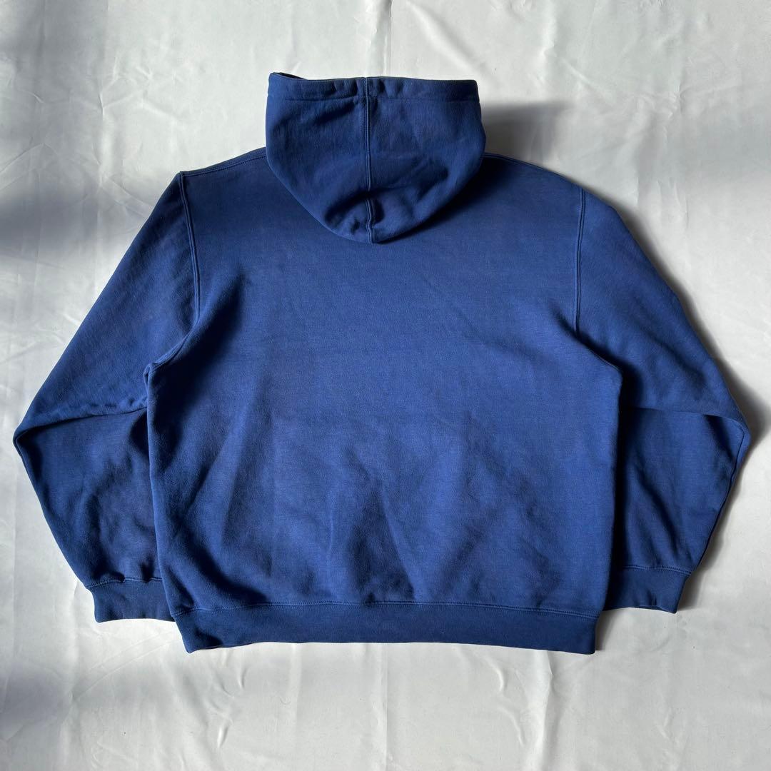OLD STUSSY USA製 ステューシー ブルー ロゴ パーカー XL