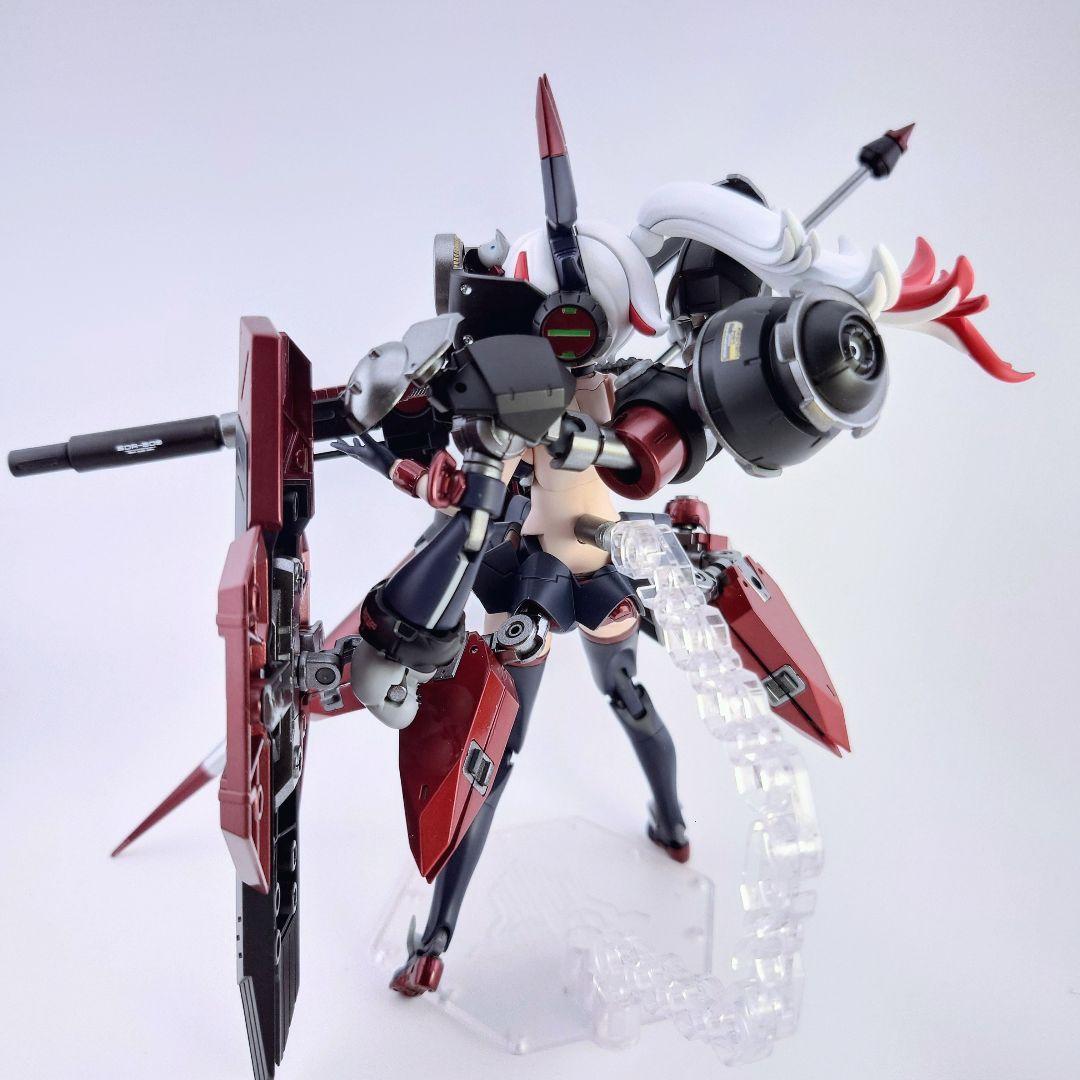 メガミデバイス　プニ☆モフ　ラン　改修　全塗装完成品