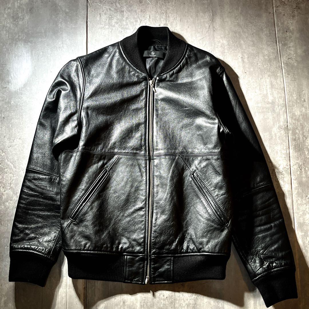 牛革　BEAUTY＆YOUTH レザージャケット MA-1 ボンバージャケット