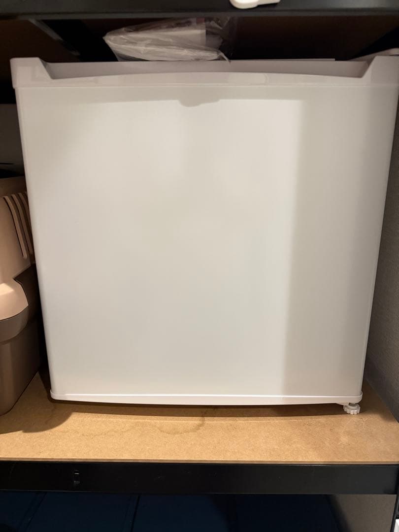 アイリスプラザ 冷蔵庫 46L 小型 製氷室付き 両開きPRC-B051D-W