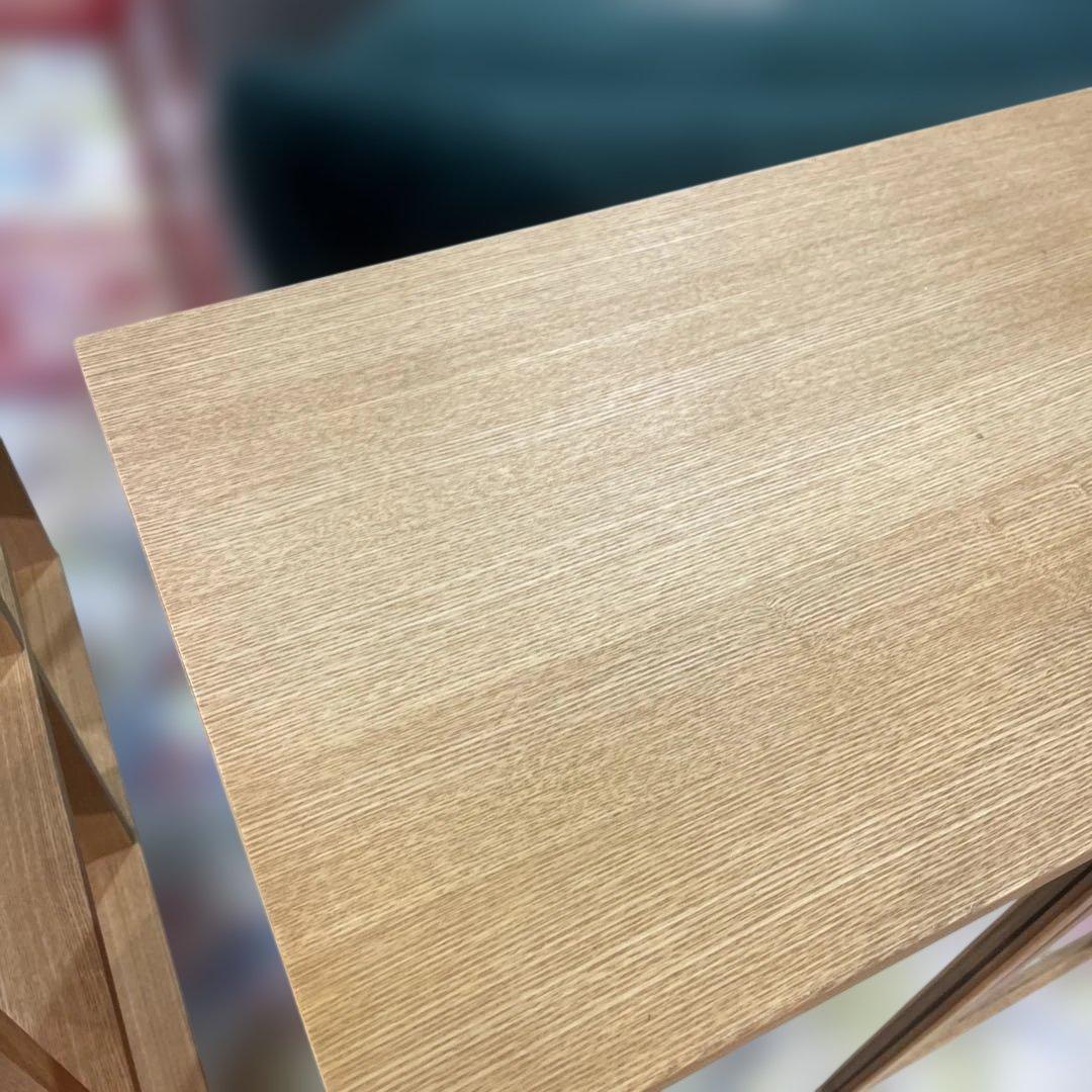 【無印良品】ガラスキャビネット◆３枚扉◇オーク材◆廃盤品