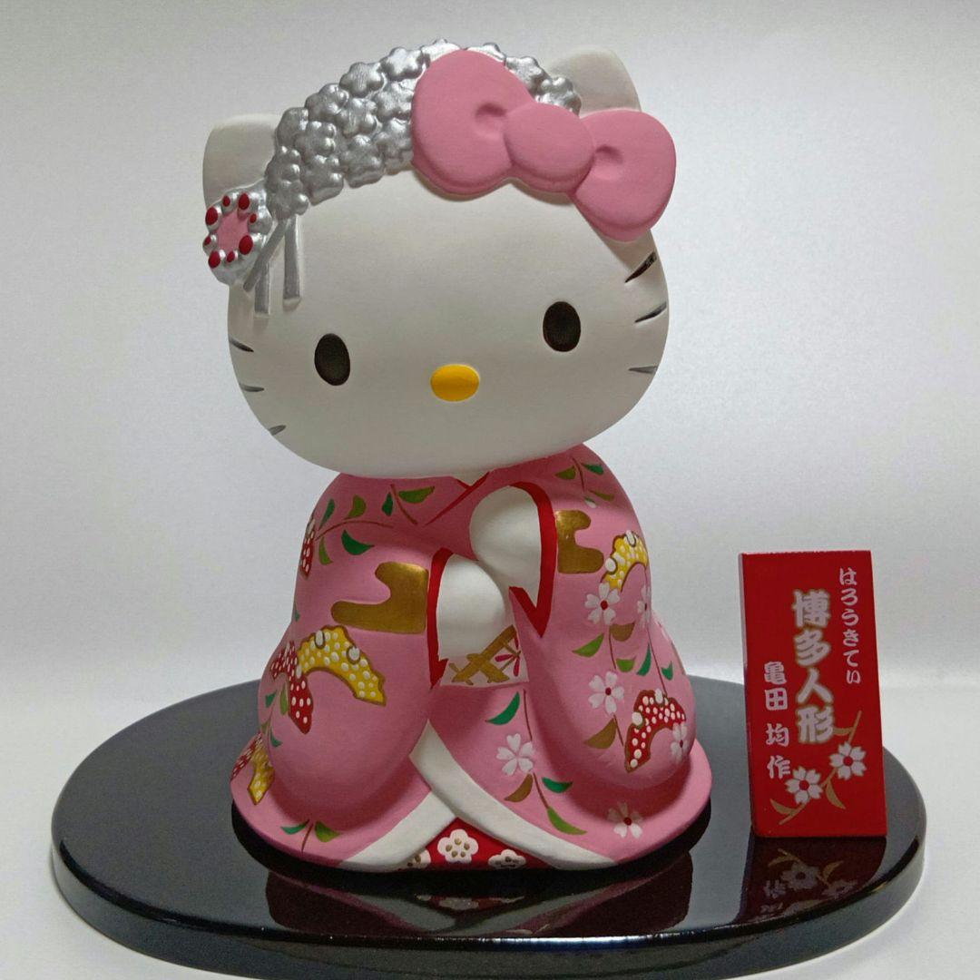 2000年　平成　レトロ　ハローキティ　博多人形　亀田均作　サンリオ