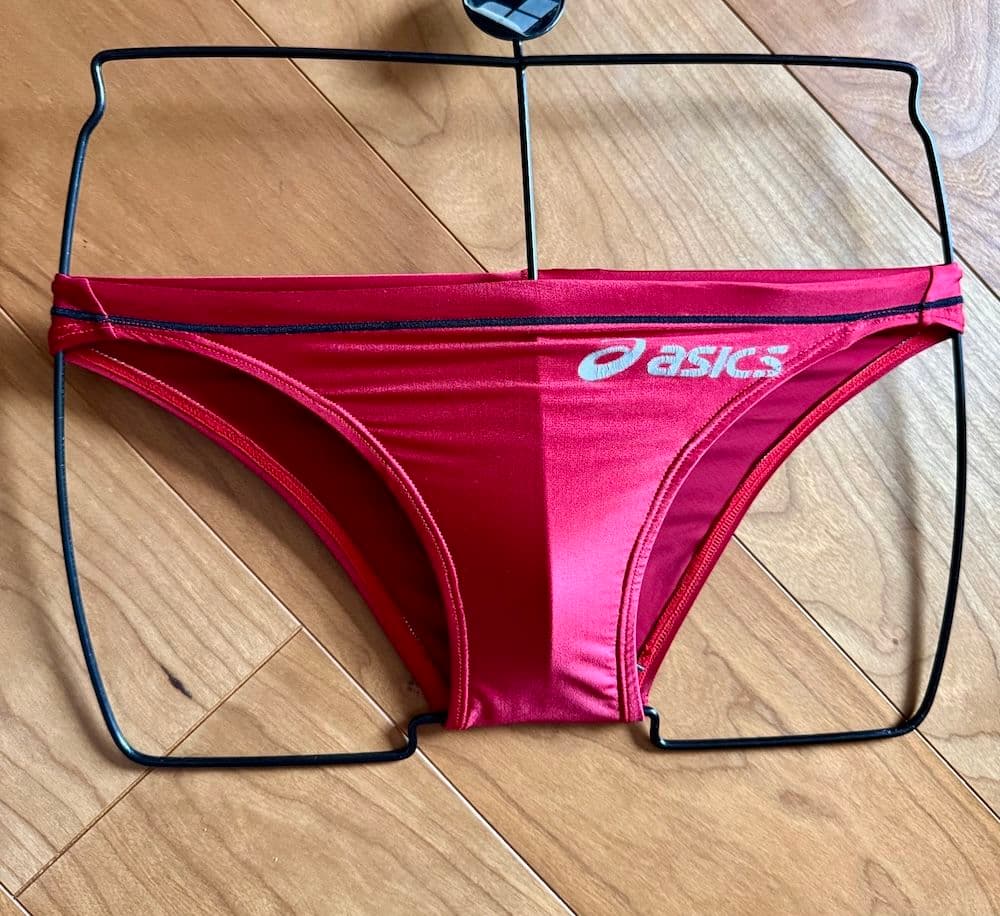 【美品】asics 初期スプラッシャーS レッド Sサイズ 改造 ハイレグ