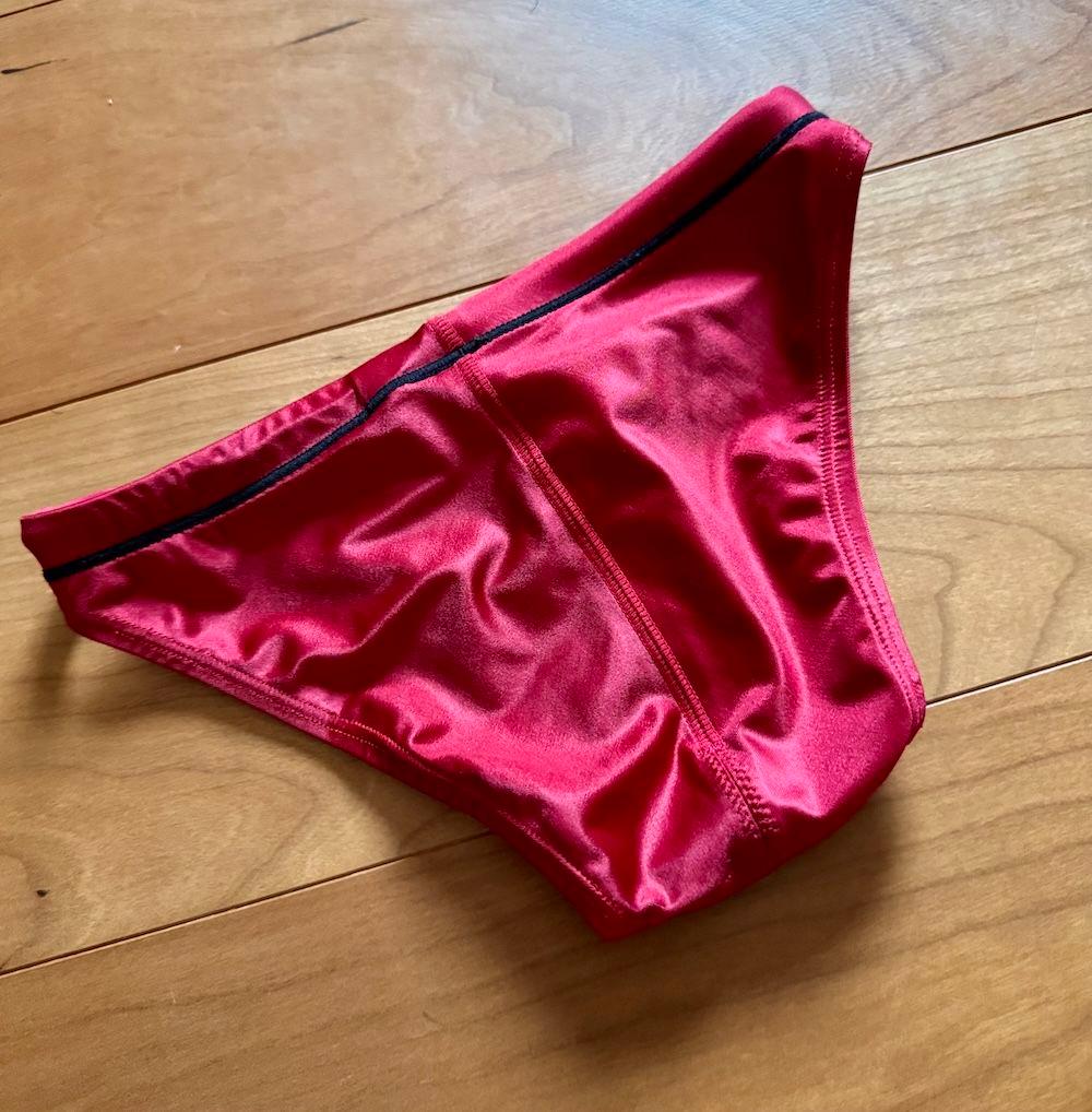 【美品】asics 初期スプラッシャーS レッド Sサイズ 改造 ハイレグ