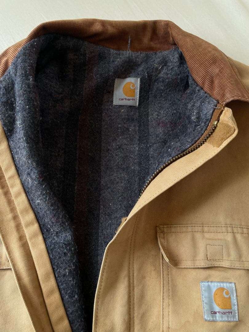 Carhartt ダックジャケット トラディショナルコート　希少】フード付属