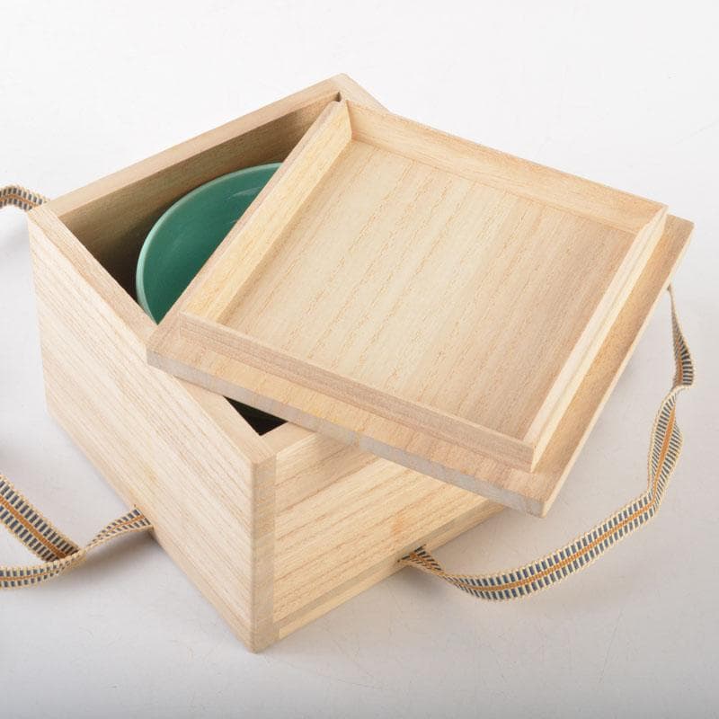 茶道具　交跡焼　堀口登造　シルクロード文　茶碗　共箱　V　6525