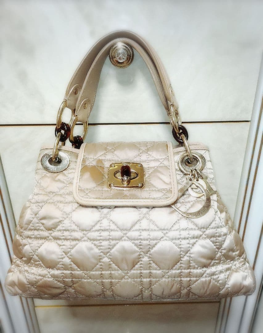 Dior ☆キルティング ハンドバッグ☆ベージュ