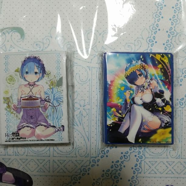 キャラクタースリーブ&プレイマット　リゼロ【レム】　コミケ限定、通常販売、限定