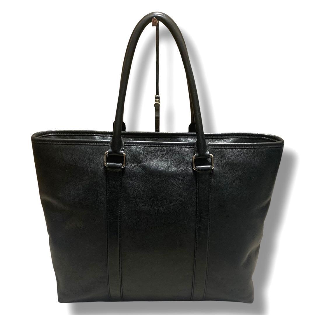 美品　コーチ　ビジネスバッグ　2way　メトロポリタン　A4収納可　レザー　黒