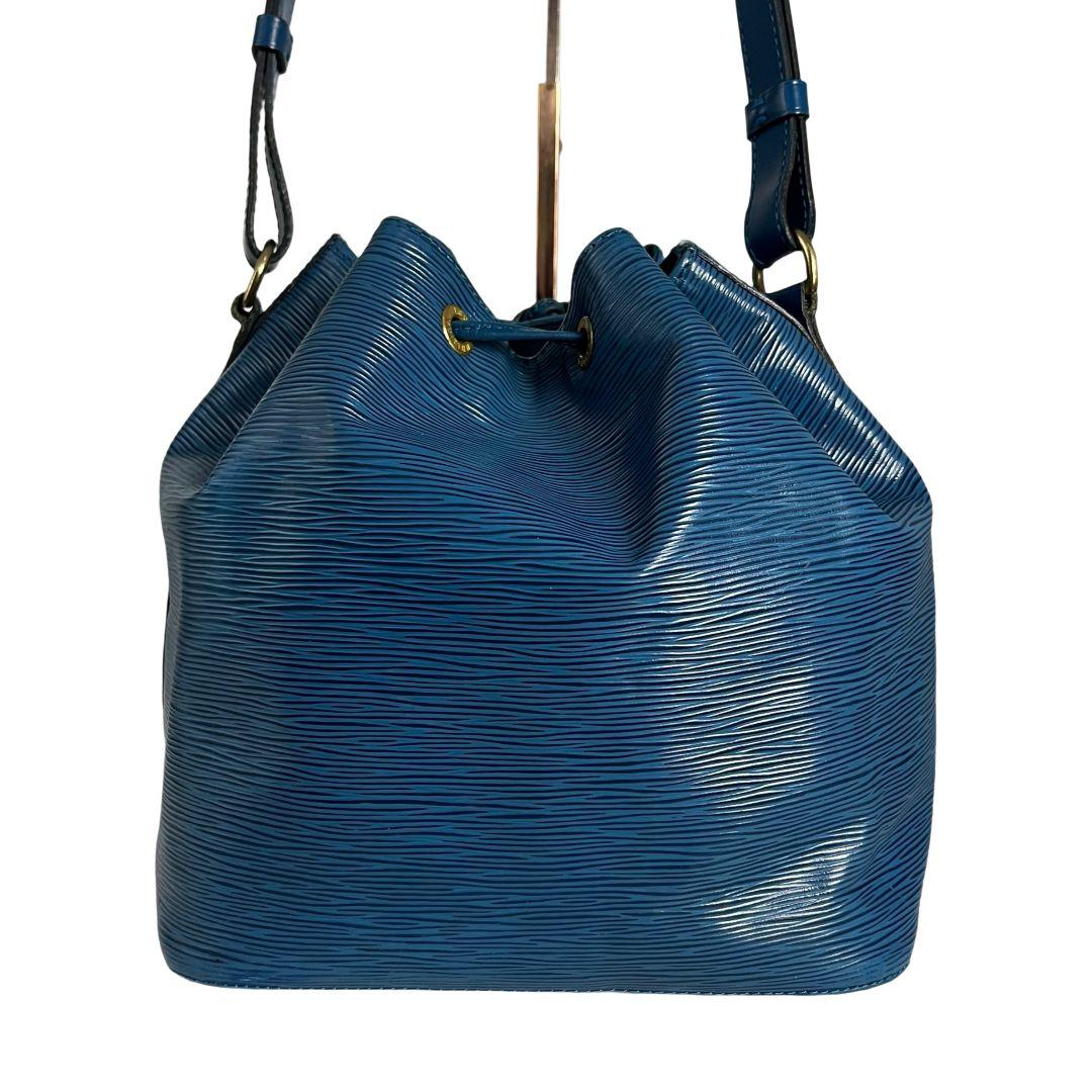 【鑑定済】ルイヴィトン　エピ　プチノエ　ショルダーバッグ　ハンドバッグ　ブルー