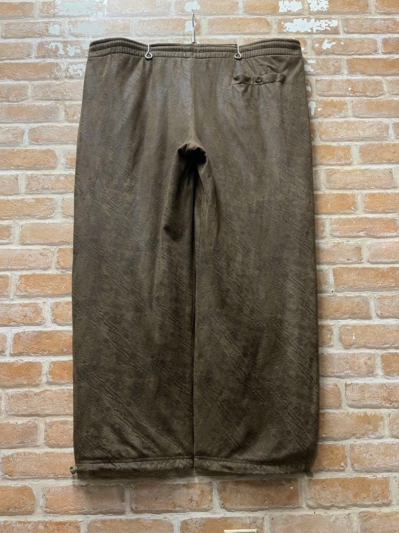 00s スウェードジャケット　セットアップ　スウェードパンツ　茶　y2k 古着