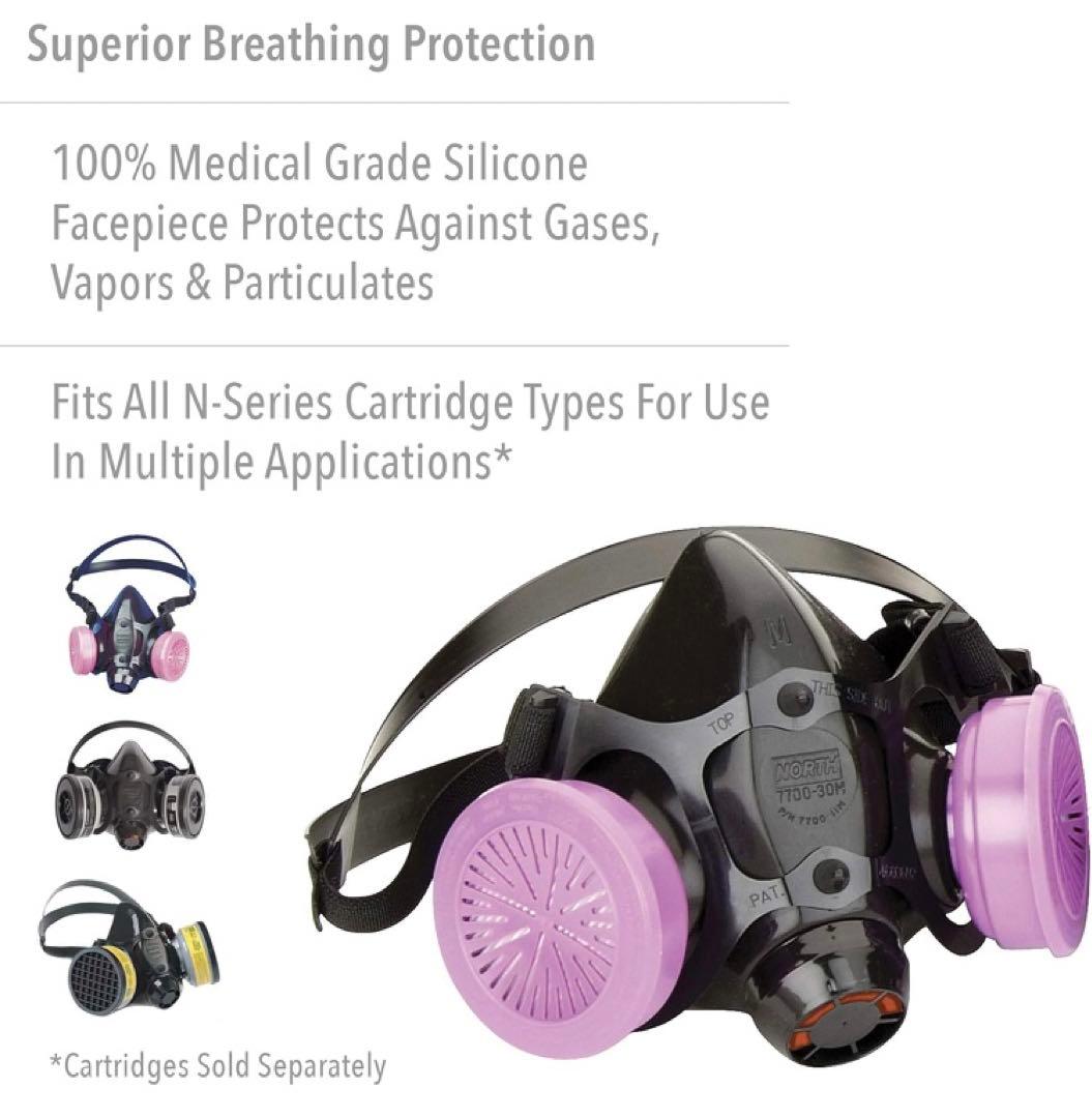 Honeywell North 7700 30M シリコン製ハーフマスク M