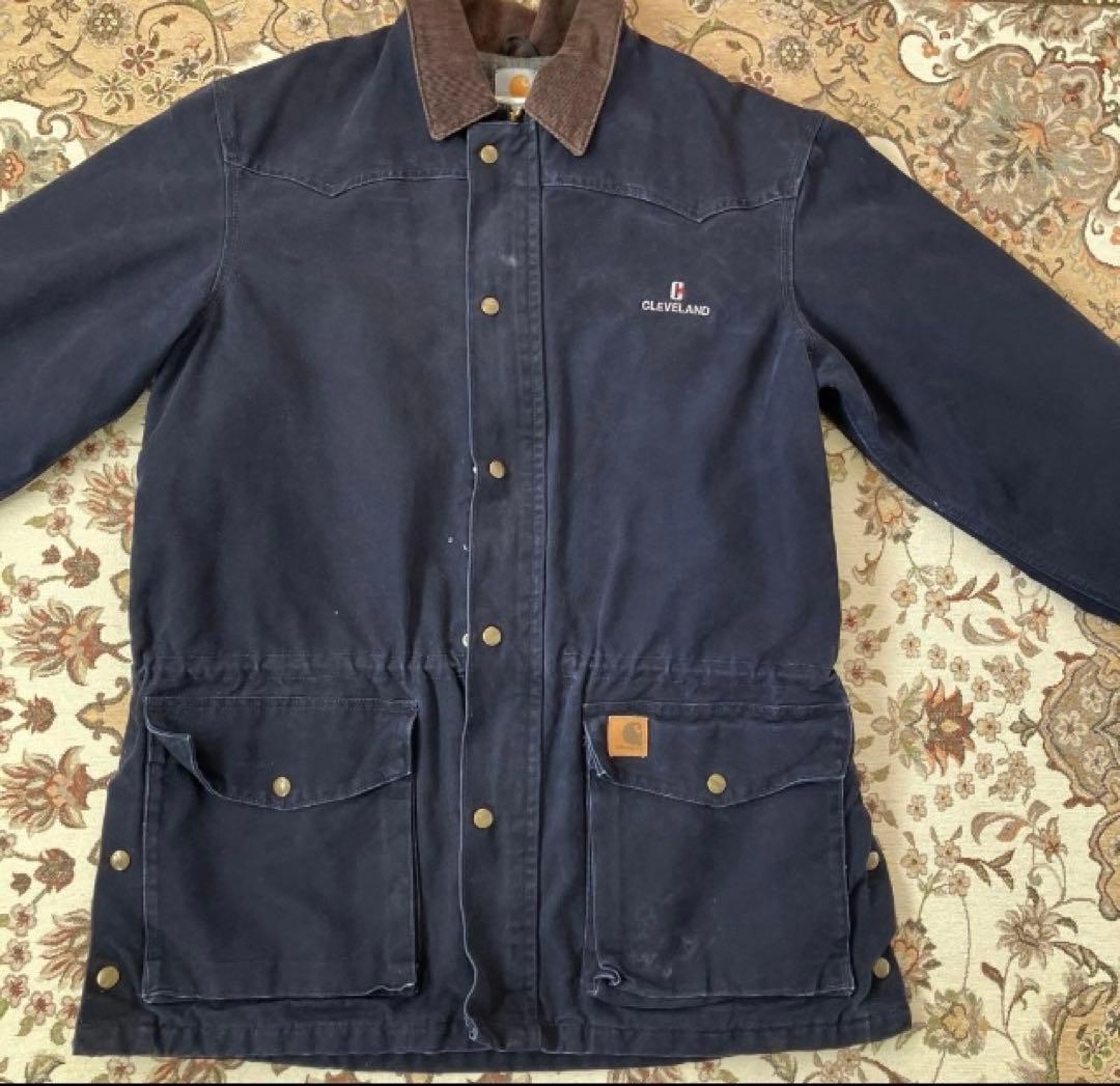 古着　Carhartt ネイビー ジャケット C52MDT