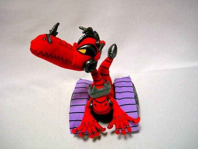 ◆fcolection　レッドドラゴン　戦車　ぬいぐるみ◆可動：顔・首・尻尾◆