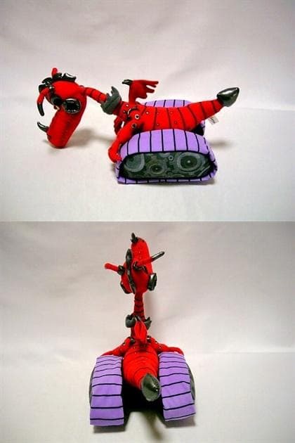 ◆fcolection　レッドドラゴン　戦車　ぬいぐるみ◆可動：顔・首・尻尾◆