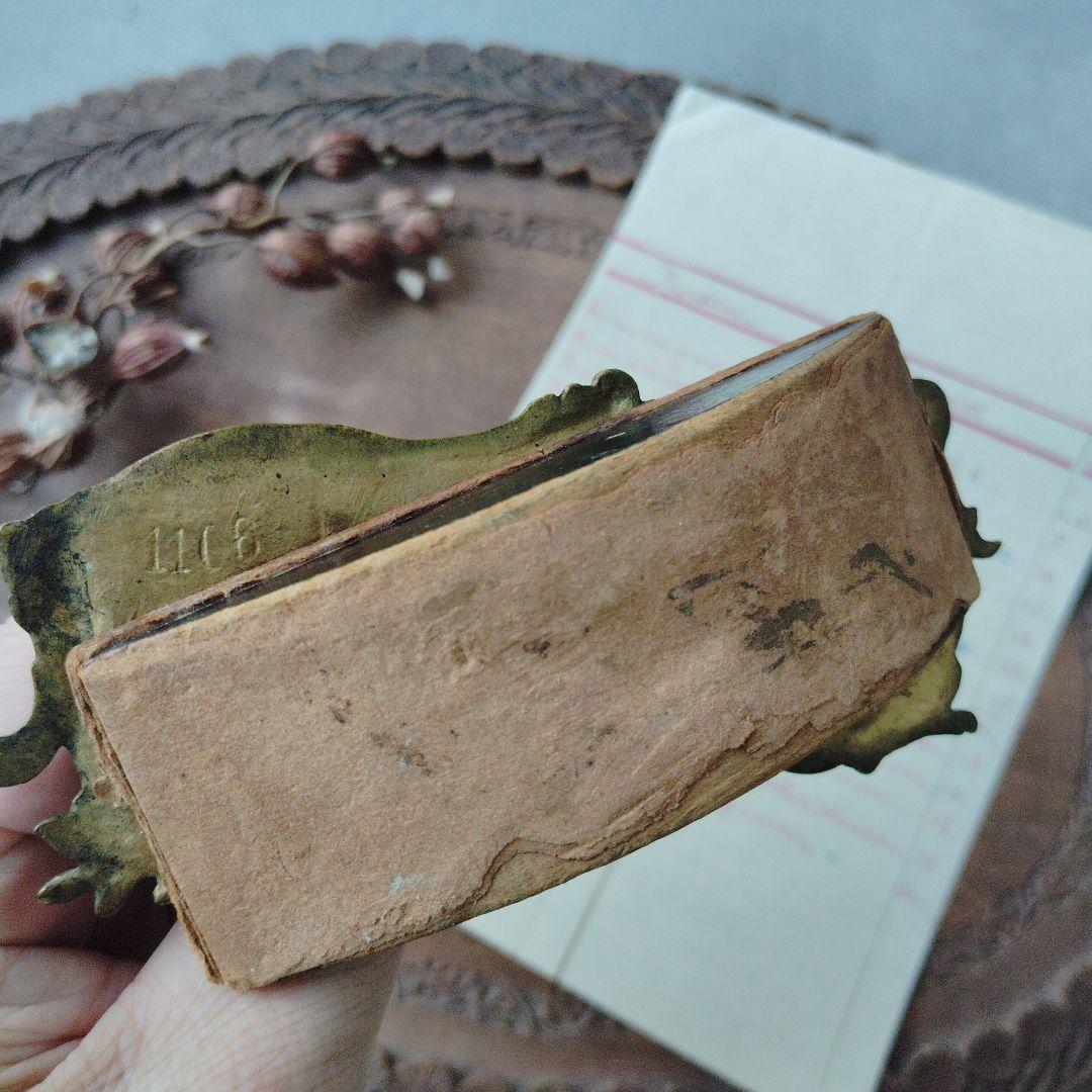 フランス　真鍮ロカイユ装飾　インクブロッター　アンティーク　ステーショナリー雑貨