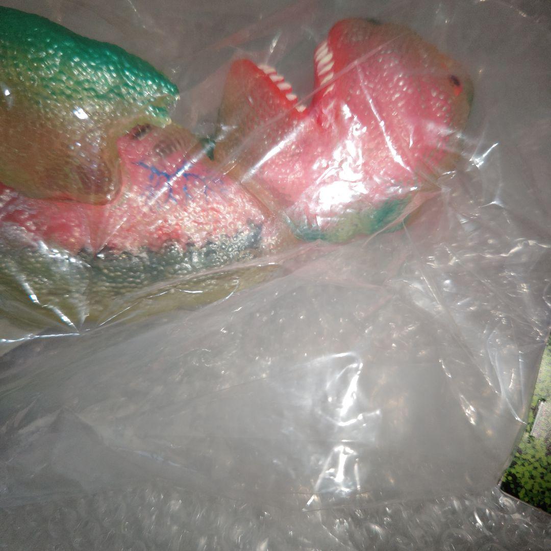 ゴガメジラー　安楽安作　透明ゴガメジラー　ピンク蓄光の内蔵パーツ入り　ソフビ