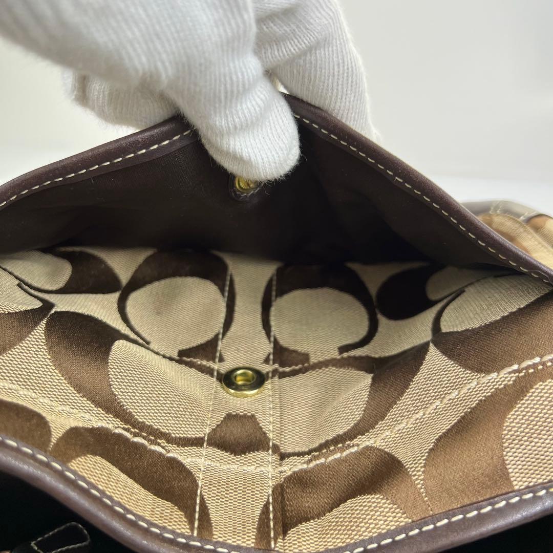 【y2k✨00s】COACH ワンショルダー アクセサリーポーチ シグネチャー
