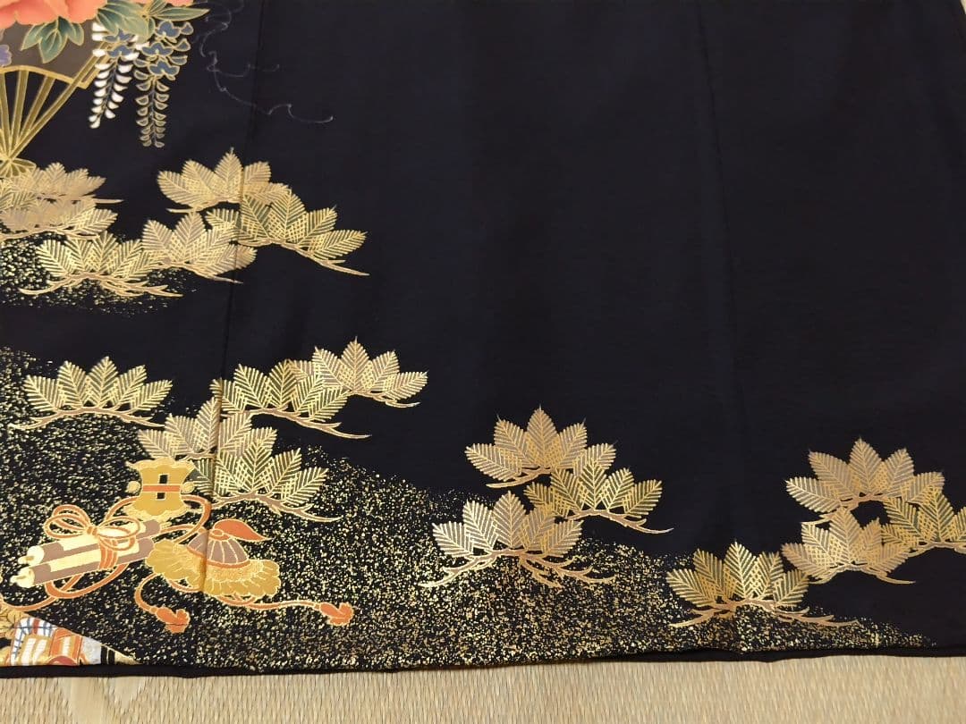 B2065 留袖リメイク袖広がりデザインフォーマルパーティードレス