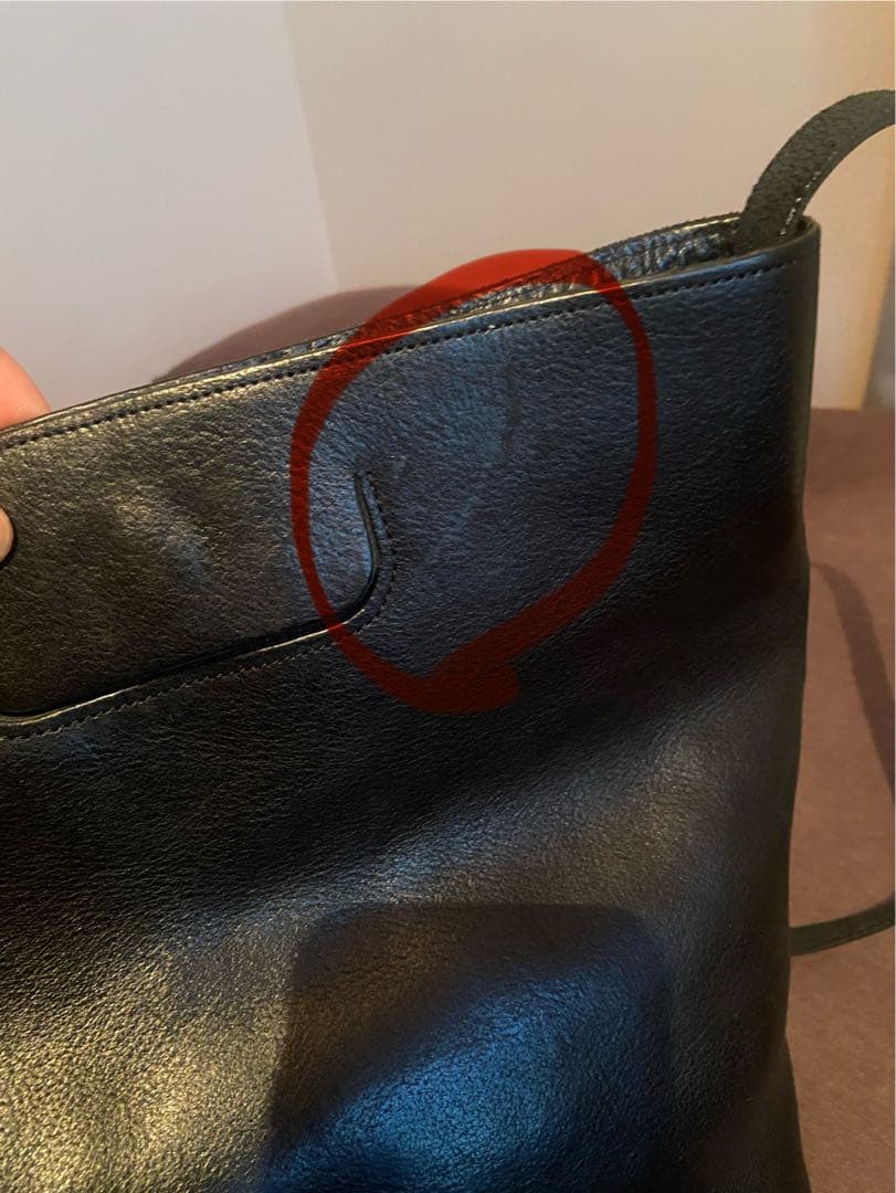 Ense 2WAYレザートート ブラック