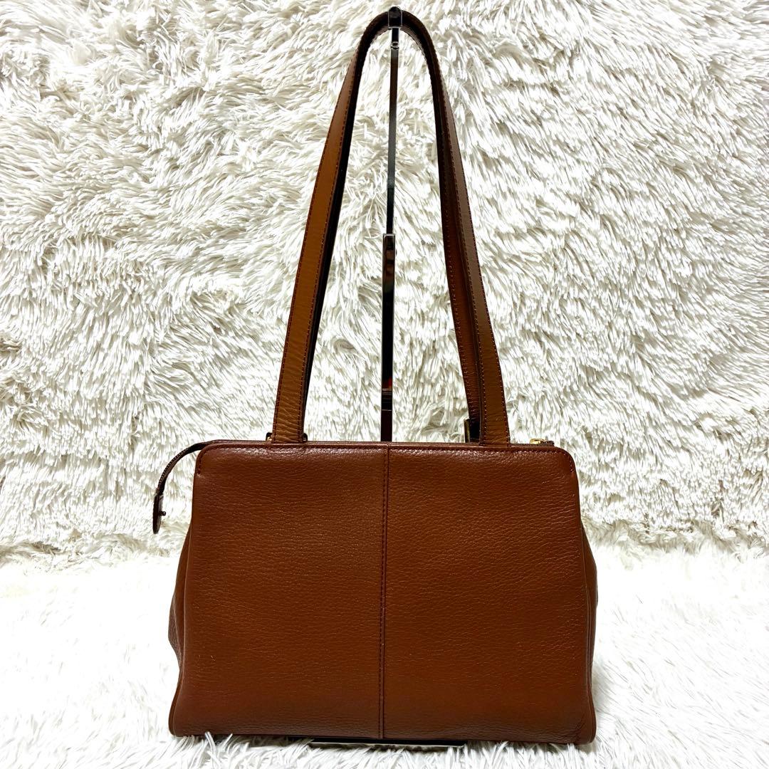 【Burberry 】トートバッグ ショルダーバッグ レザー ブラウン