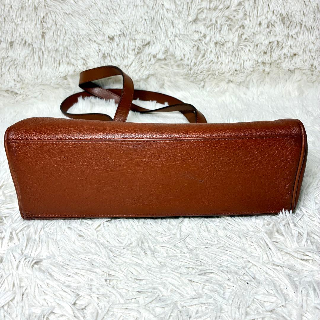 【Burberry 】トートバッグ ショルダーバッグ レザー ブラウン
