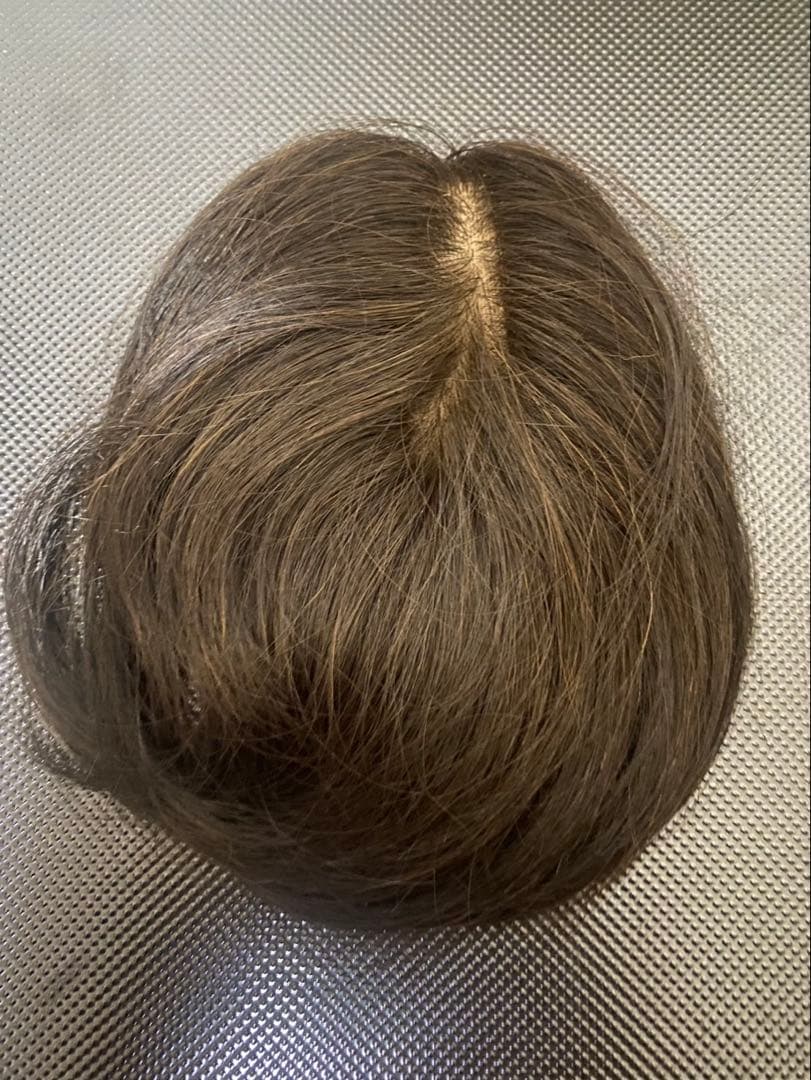 WIG YUKI　ユキ　高級トップピース　人毛50％MIX　ブラウン