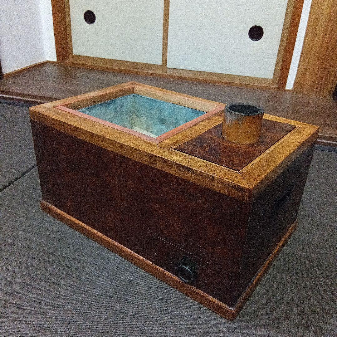 「ビィンテージ アンティーク」古美術 骨董 古道具 デスプレー 煙管盆 実使用品