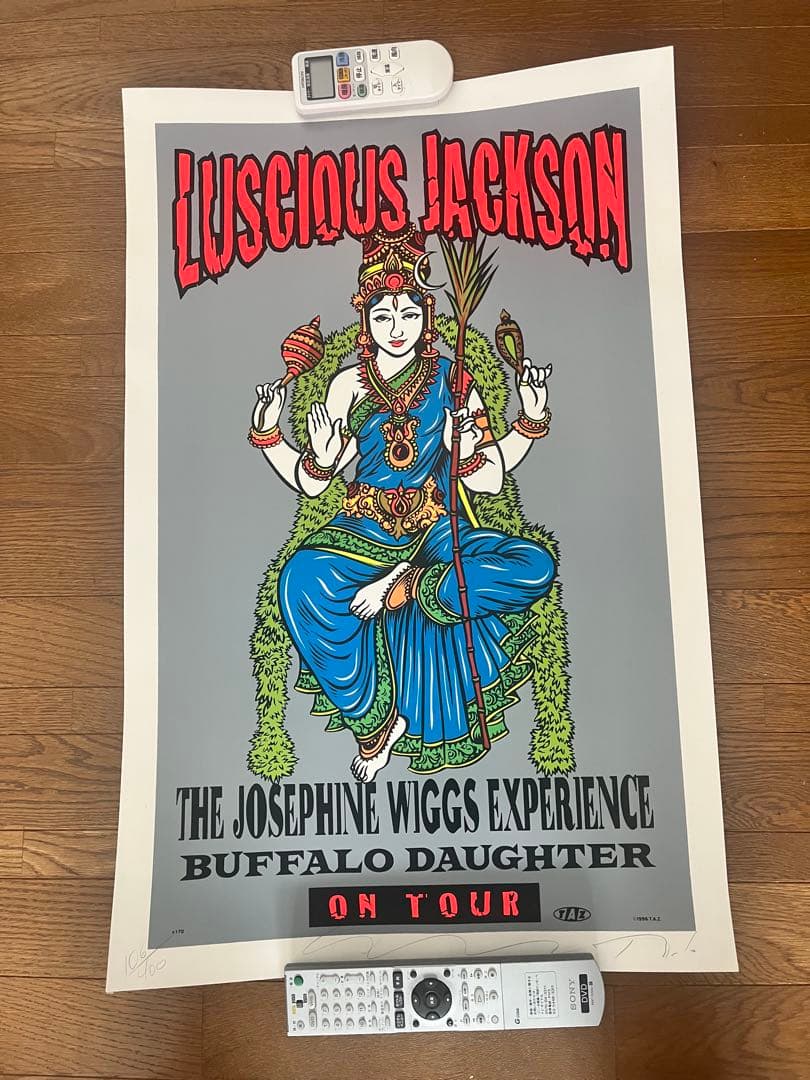 Luscious Jackson シルクスクリーンポスター TAZ kozik