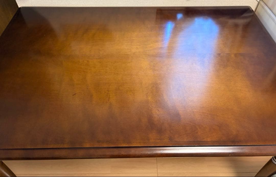 猫脚　キツツキ飛騨産業　ダイニングテーブル　天然木カバ単板