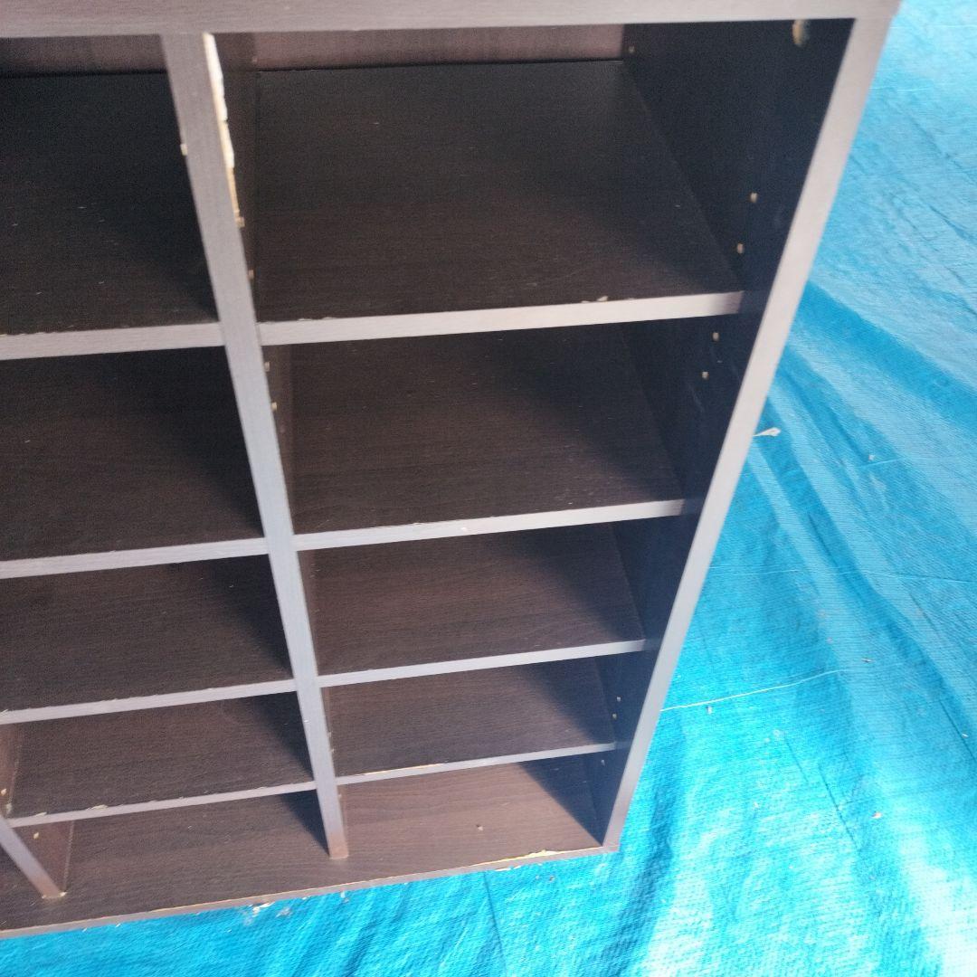 こげ茶靴箱・下駄箱・シューズラック（最下段等の削れ要確認）