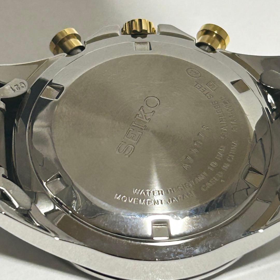 稼働 SEIKO セイコー スピリット クォーツ クロノグラフデイト