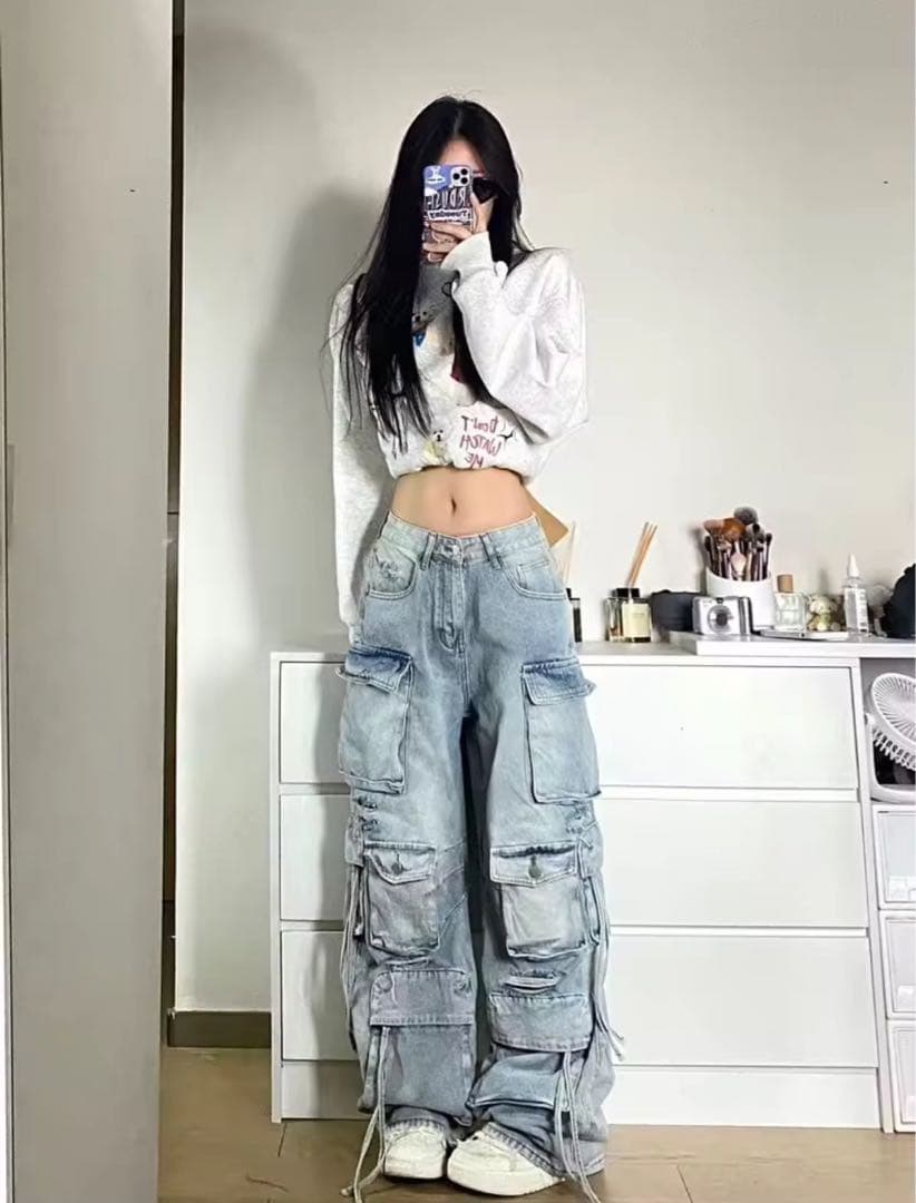 GA DAMAGE-BUGGY CARGO ダメージバギーカーゴデニムパンツ