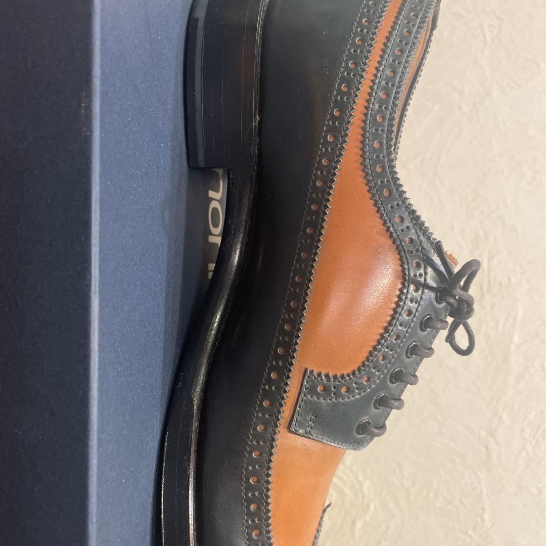 HIROSHI TSUBOUCHI ツートンウイングチップシューズ